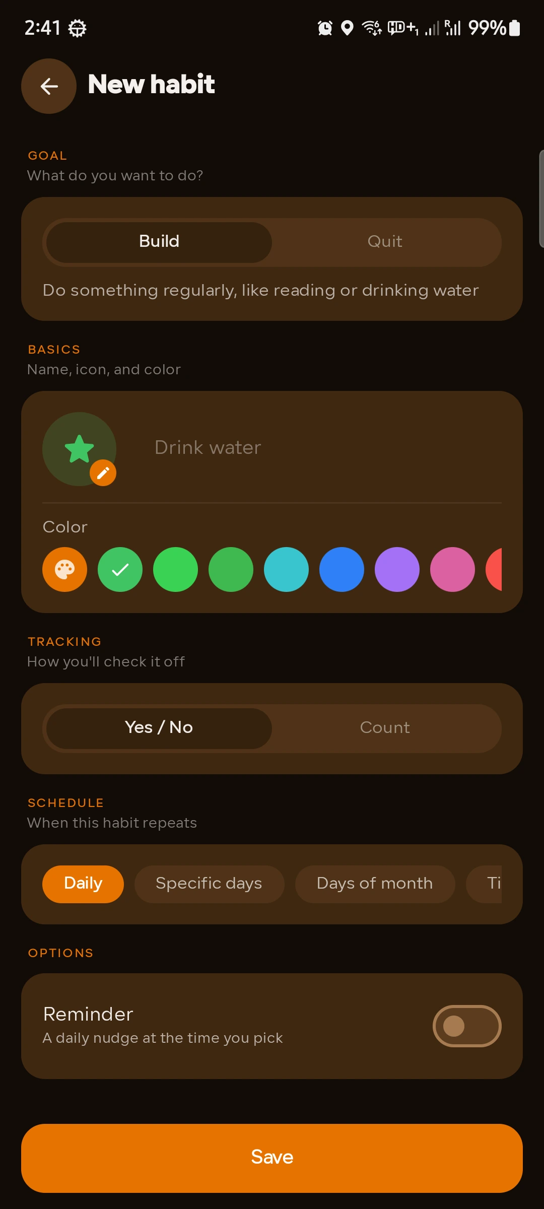 Gridwell home screen widget